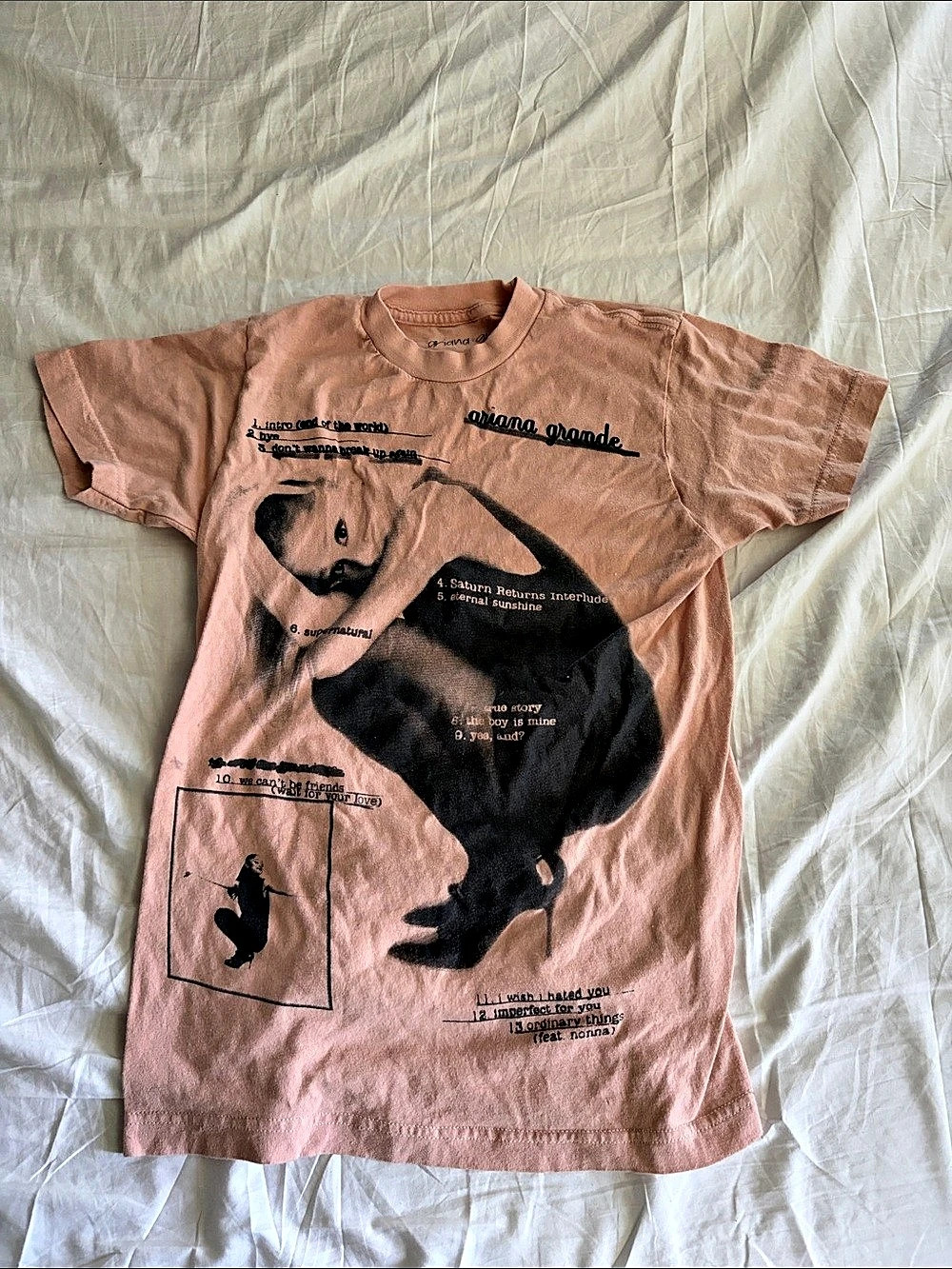 Aries Arise Graphic Cotton Tee in Pink Size Small